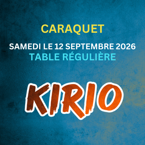 FUSION KIRIO CARAQUET – CARREFOUR DE LA MER – TABLE RÉGULIÈRE