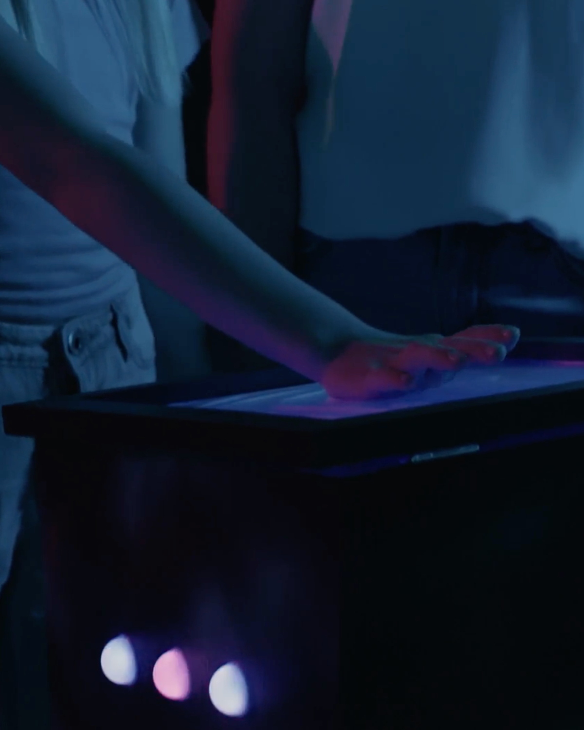 Station interactive contrôlant une installation lumineuse